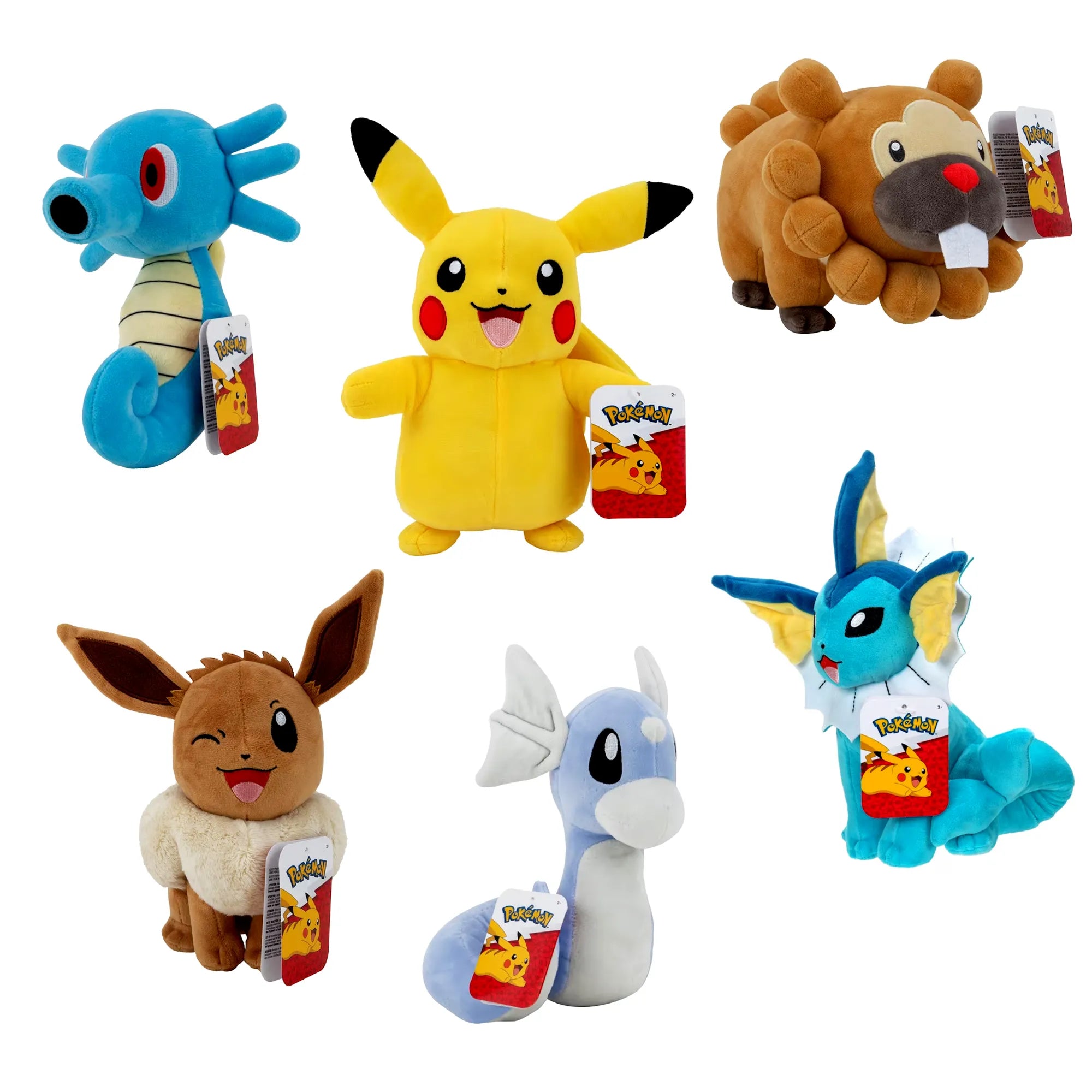 Pokémon 8” Specialty Plush 6-Pack Value Bundle - Age 2+ - Brown's Hobby & Game