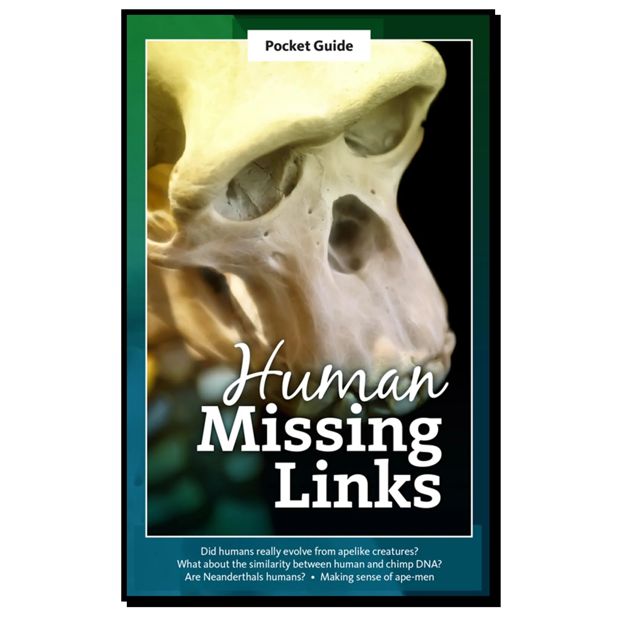 Pocket Guide - Human Missing Links: Did Humans Really Evolve From Ape-Like Creatures? - 96 Pages - Brown's Hobby & Game