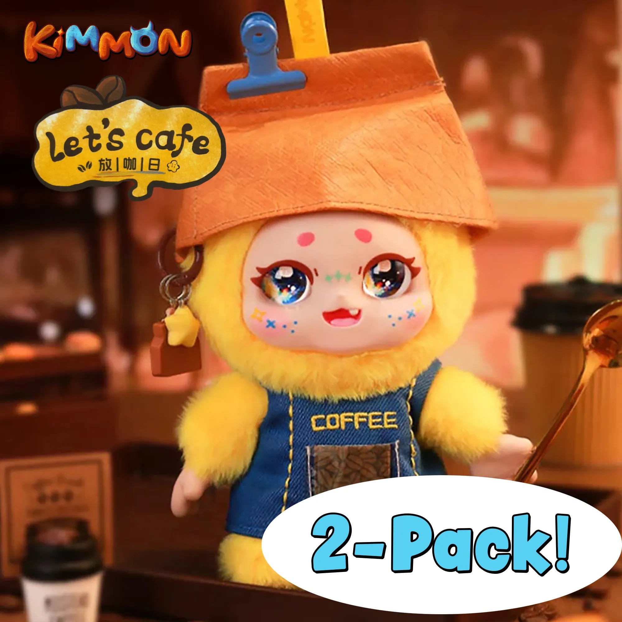 Kimmon Let’s Cafe 2-PACK - Limited Edition Blind Box Plush Collectibles - Kawaii Culture Cuteness