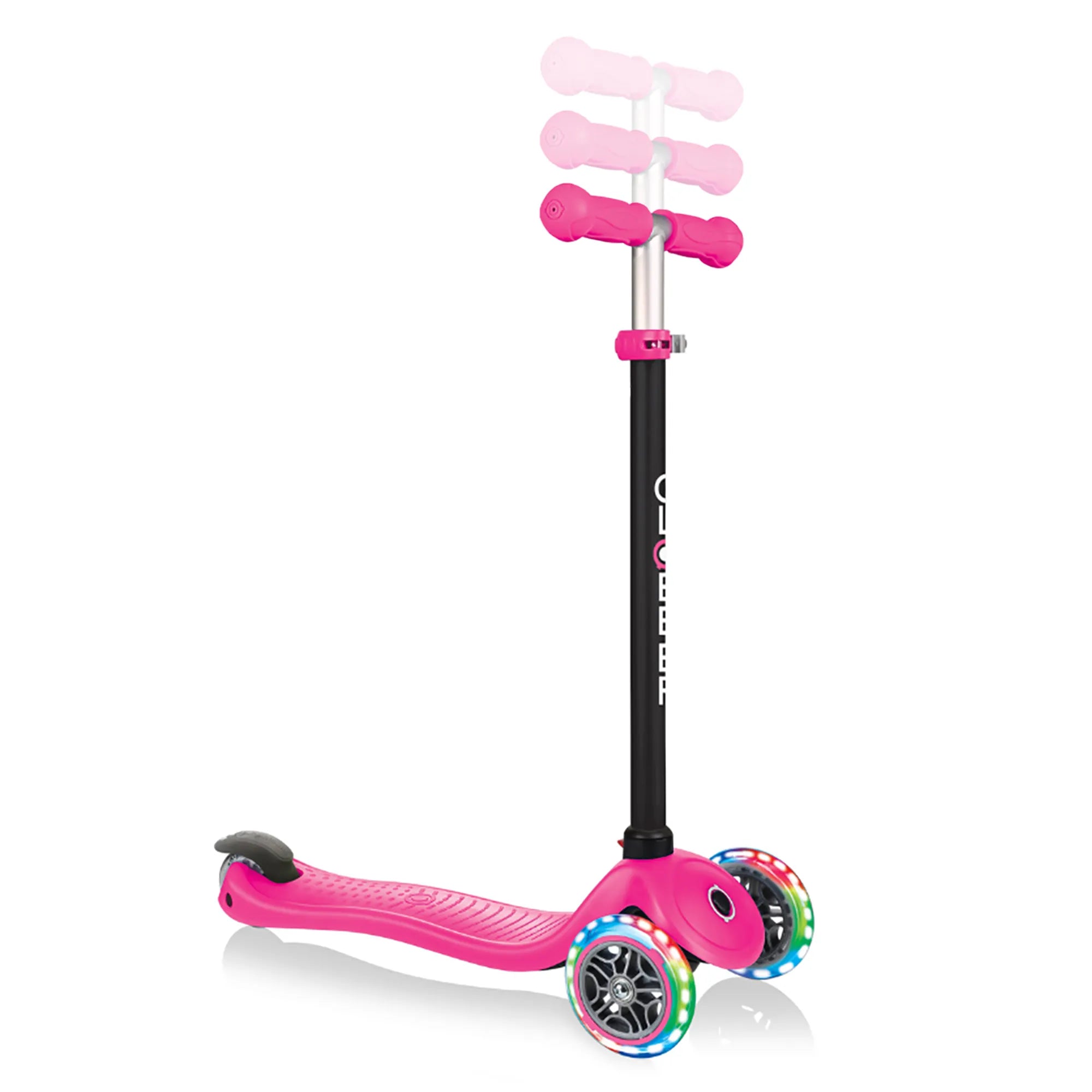 Globber GO•UP Sporty Lights - Deep Pink - Ages 15m-7+ yrs - Brown's Hobby & Game