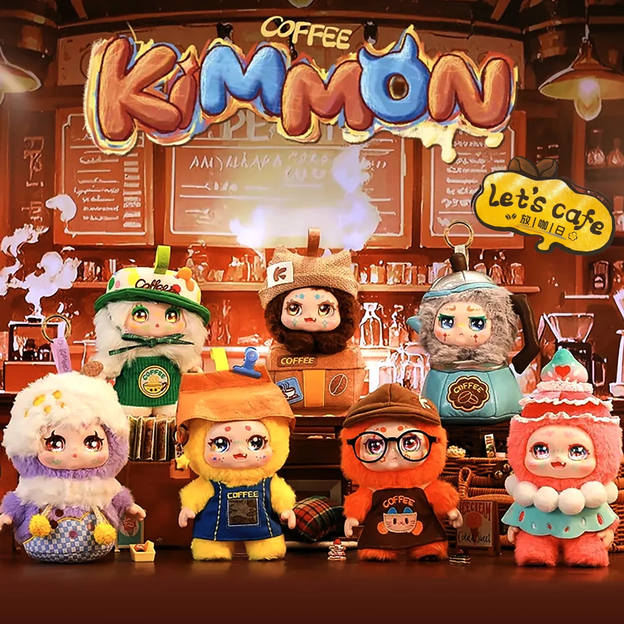 Kimmon 6-PACK Sealed Case Let’s Cafe - Limited Edition Blind Box Plush Collectibles - Kawaii Culture Cuteness (Copy) (Copy) (Copy) - Brown's Hobby & Game