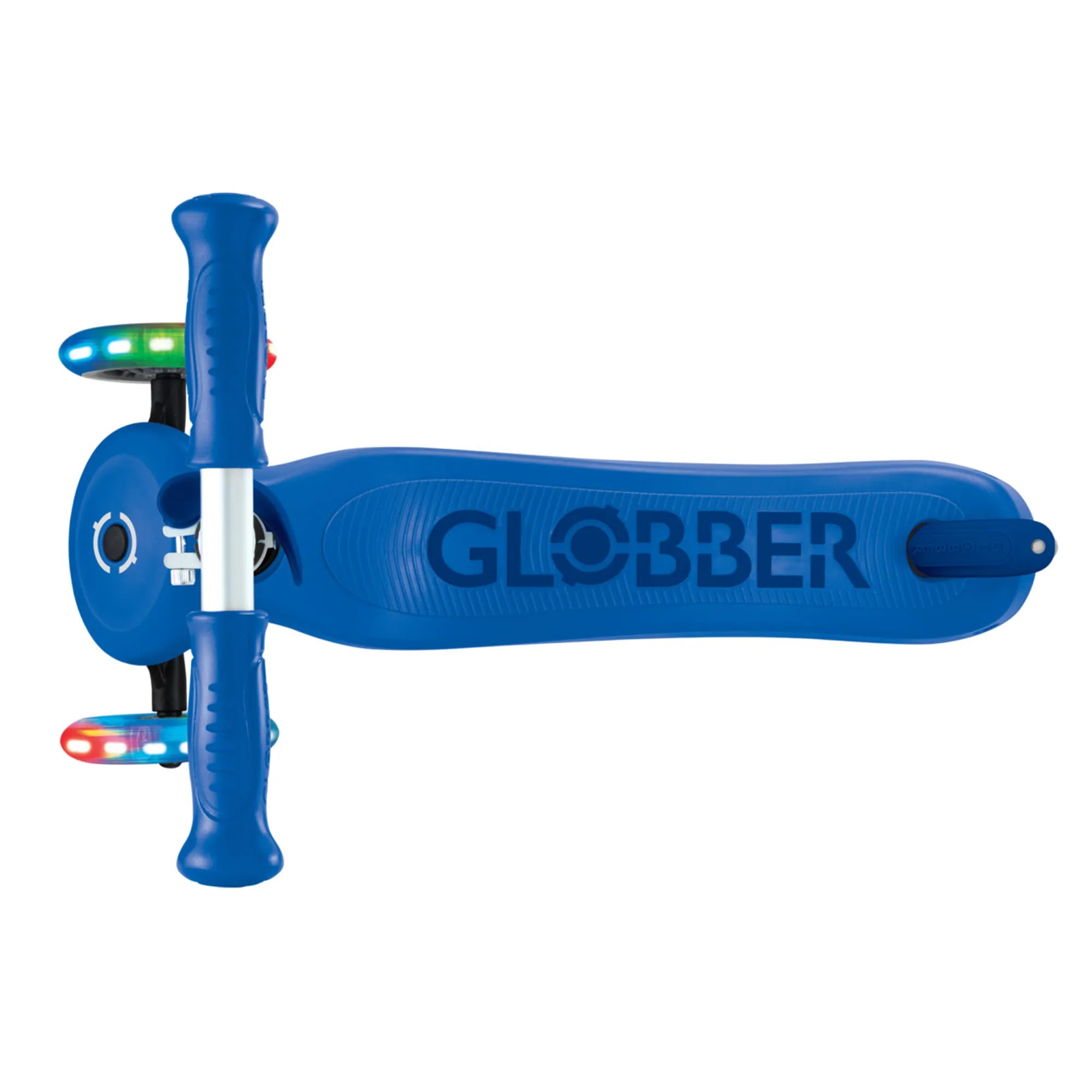 Globber GO•UP Sporty Lights - Blue & Dark Navy Blue - Award-Winning Fun - Ages 15m-7+ yrs - Brown's Hobby & Game