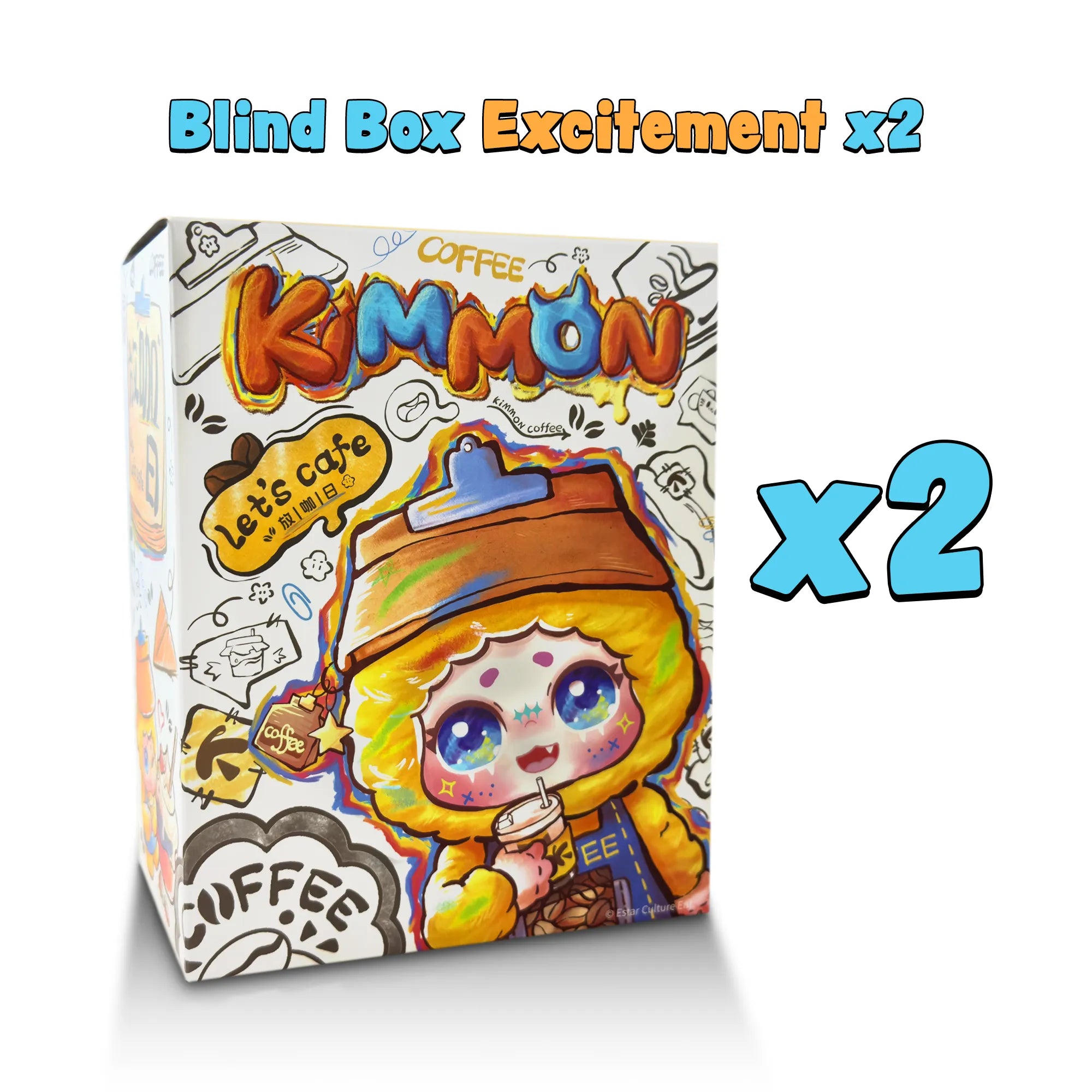 Kimmon Let’s Cafe 2-PACK - Limited Edition Blind Box Plush Collectibles - Kawaii Culture Cuteness