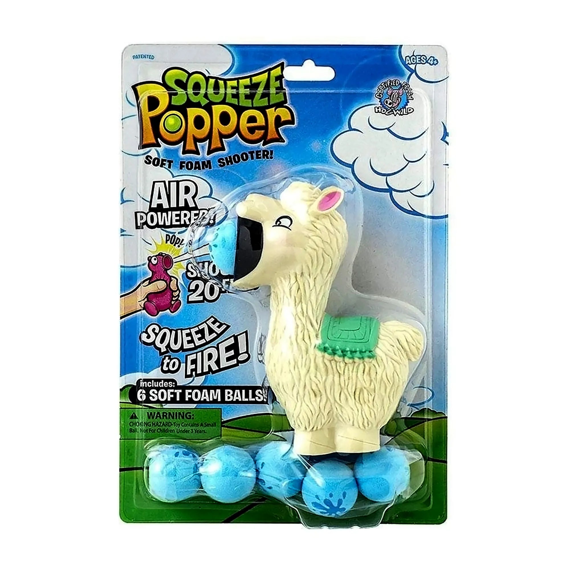 Llama Squeeze Popper by Hog Wild - Comes With 6 Balls - Ages 4+ to Adult