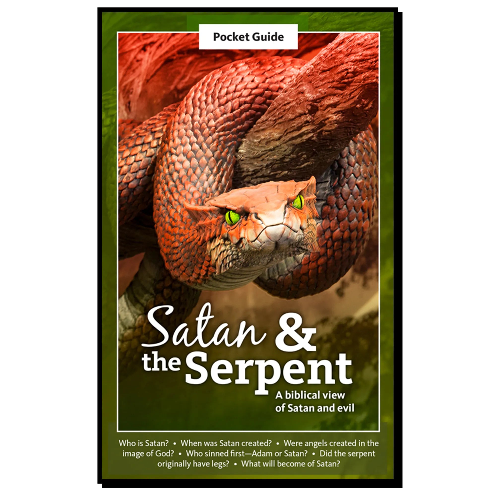 Satan & the Serpent, A Biblical View of Satan and Evil, Cover Image, Answers in Genesis.