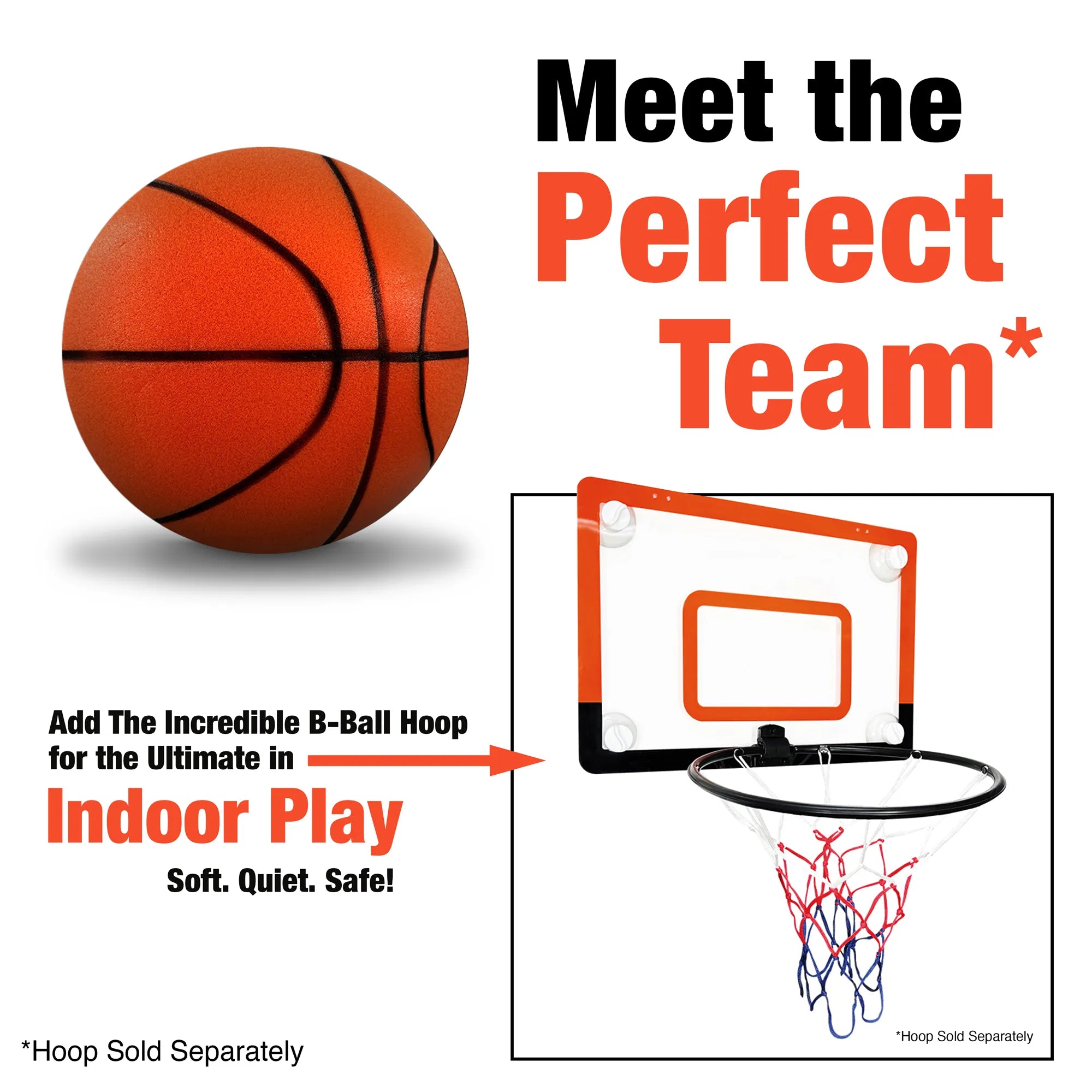 The Incredible B-Ball – Indoor Fun for Everyone! - 7" Silent Ball - Ages 8-Adult - Brown's Hobby & Game