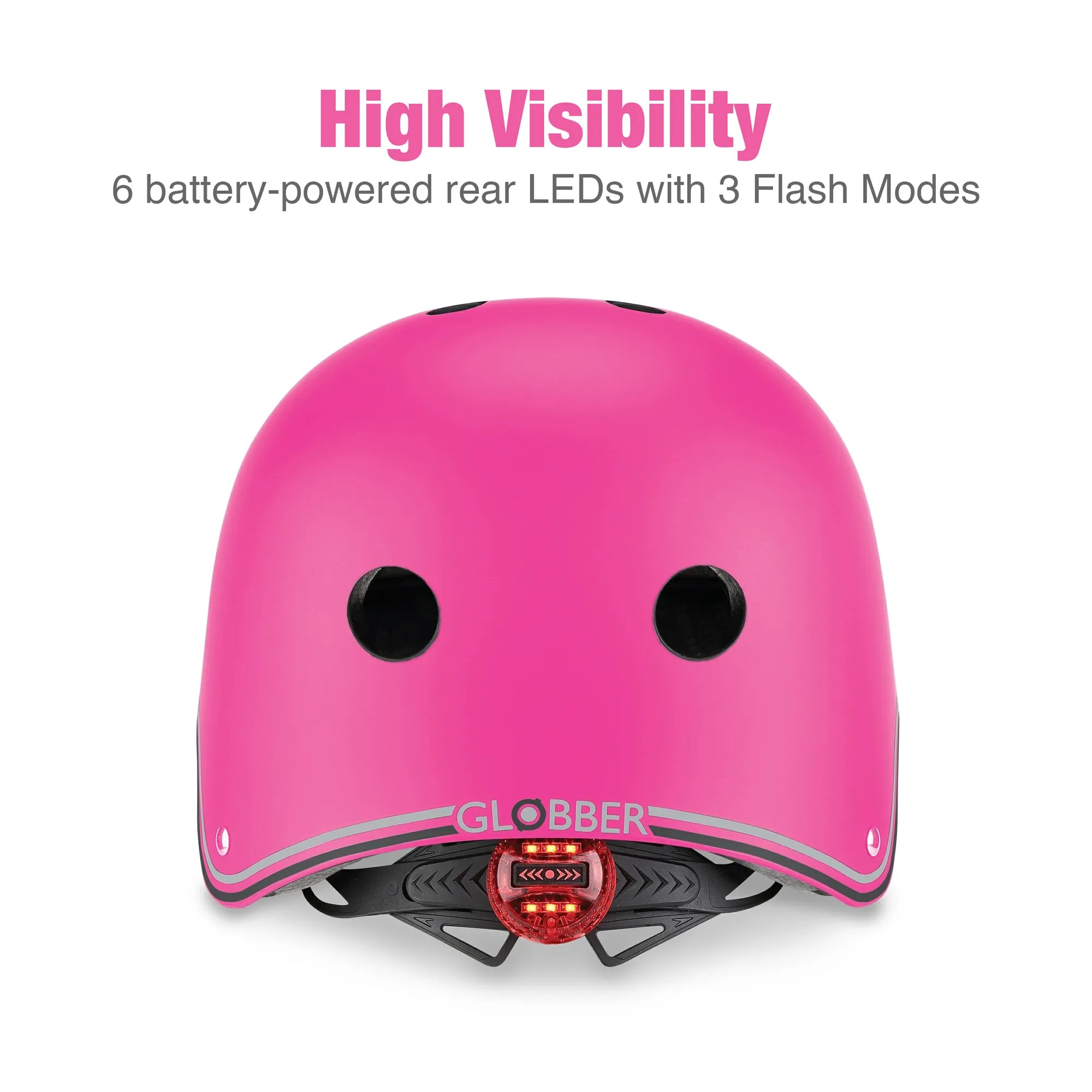 Globber Primo Helmet For Kids - Neon Pink - Bikes & Scooters - Size XS-S - 48-53 cm Head Size - Brown's Hobby & Game