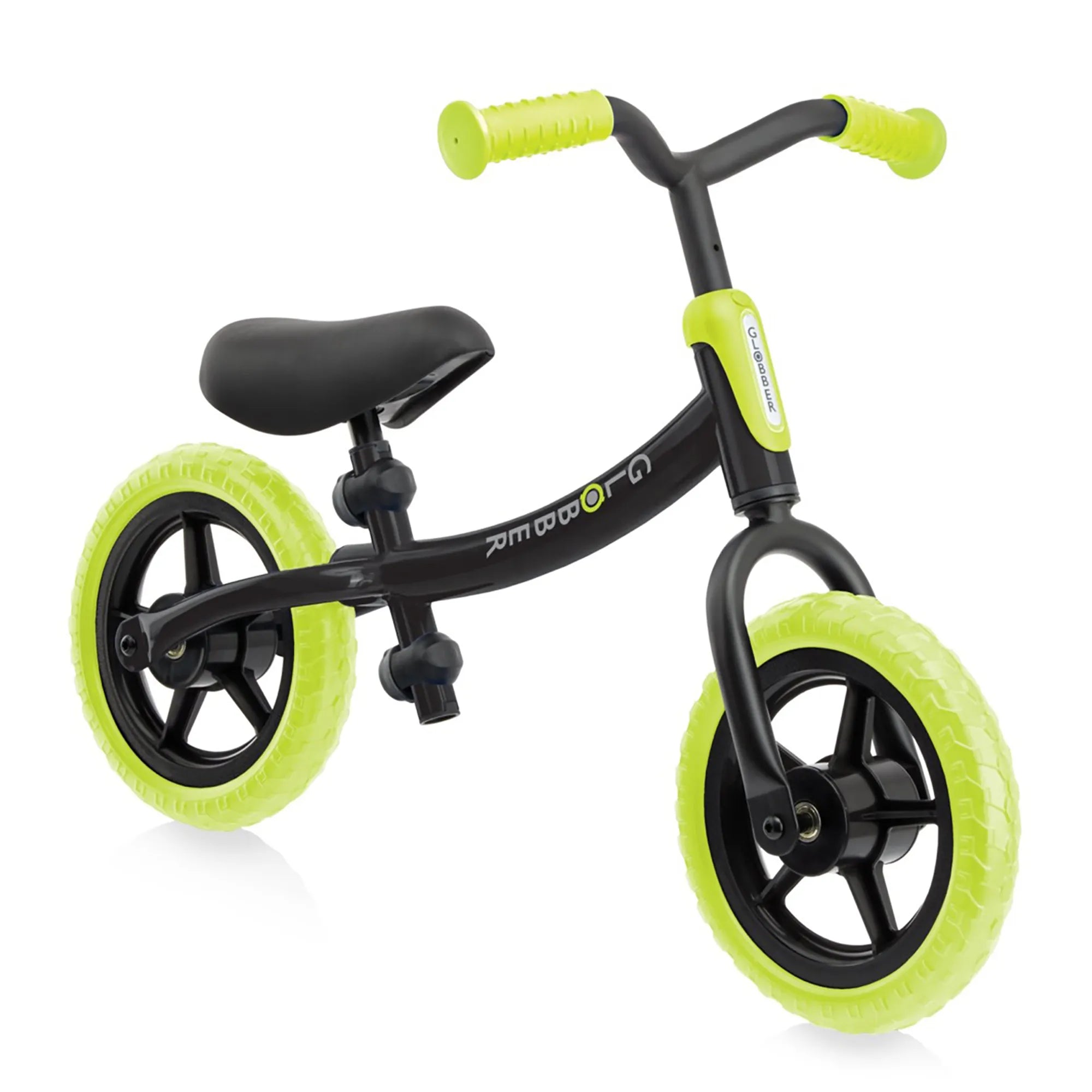 Globber Go Bike Balance Bike - Lime Green - 'New Model' - Ages 2-5 yrs - Brown's Hobby & Game