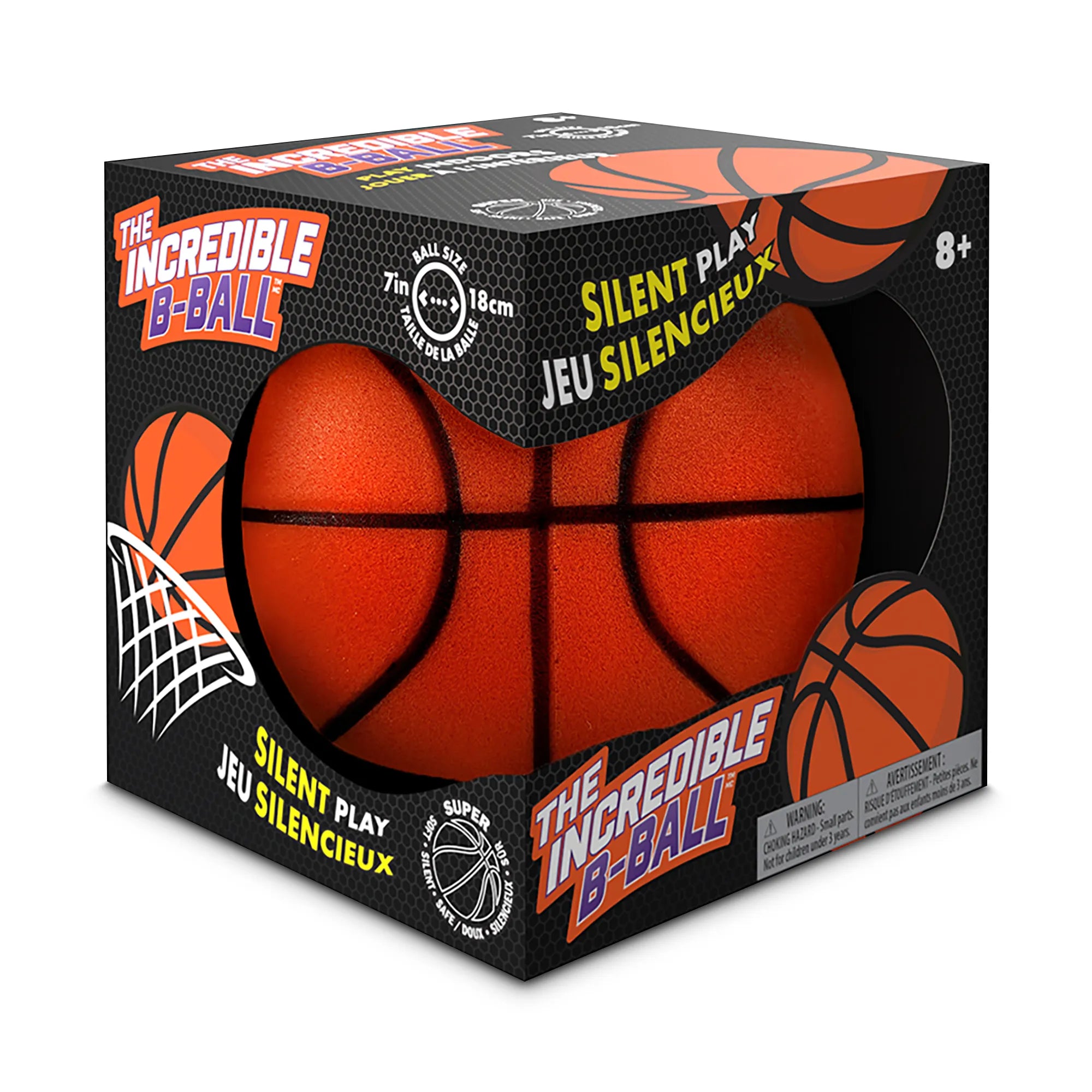 The Incredible B-Ball – Indoor Fun for Everyone! - 7" Silent Ball - Ages 8-Adult - Brown's Hobby & Game