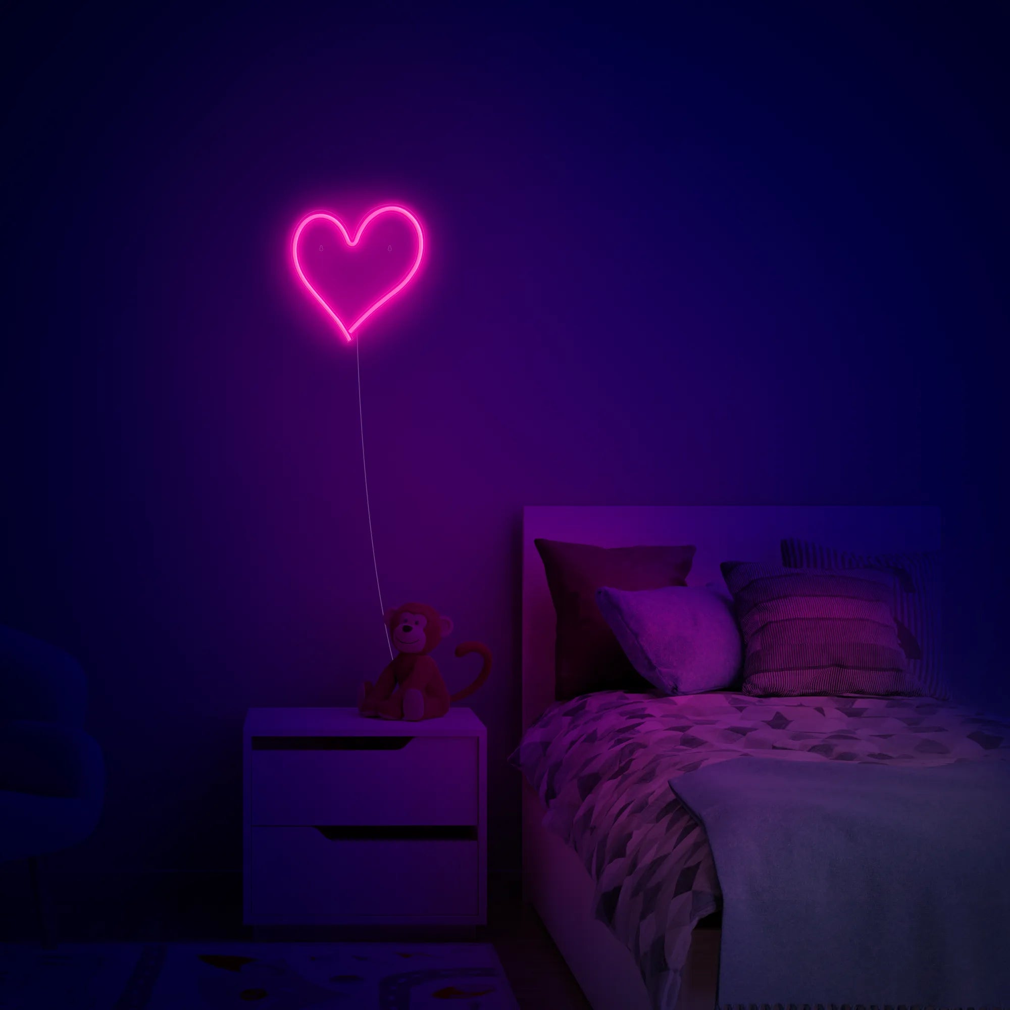 Heart LED Neon Light Wall Sign - Age 8+ - Brown's Hobby & Game