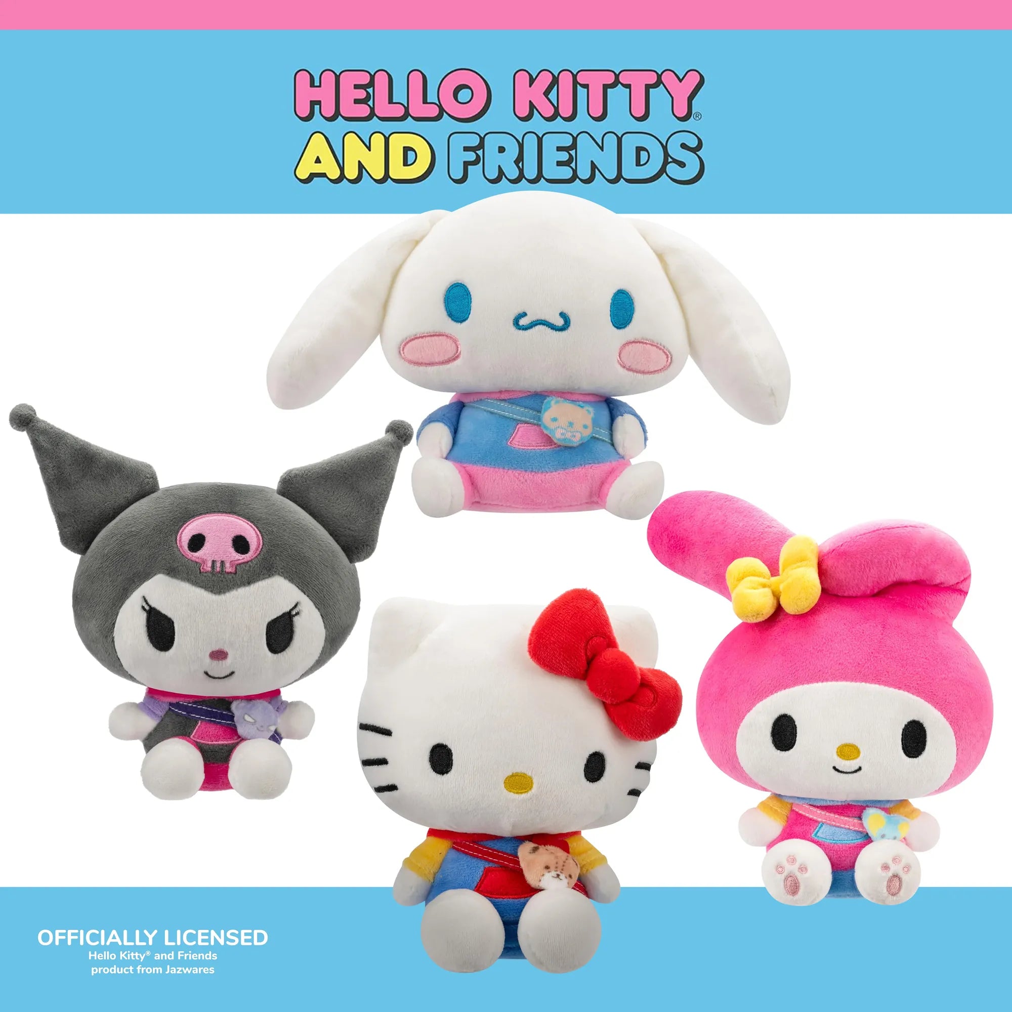 Hello Kitty and Friends 8" Plush Collectibles - Cinnamoroll - Ages 6-Adult - Brown's Hobby & Game