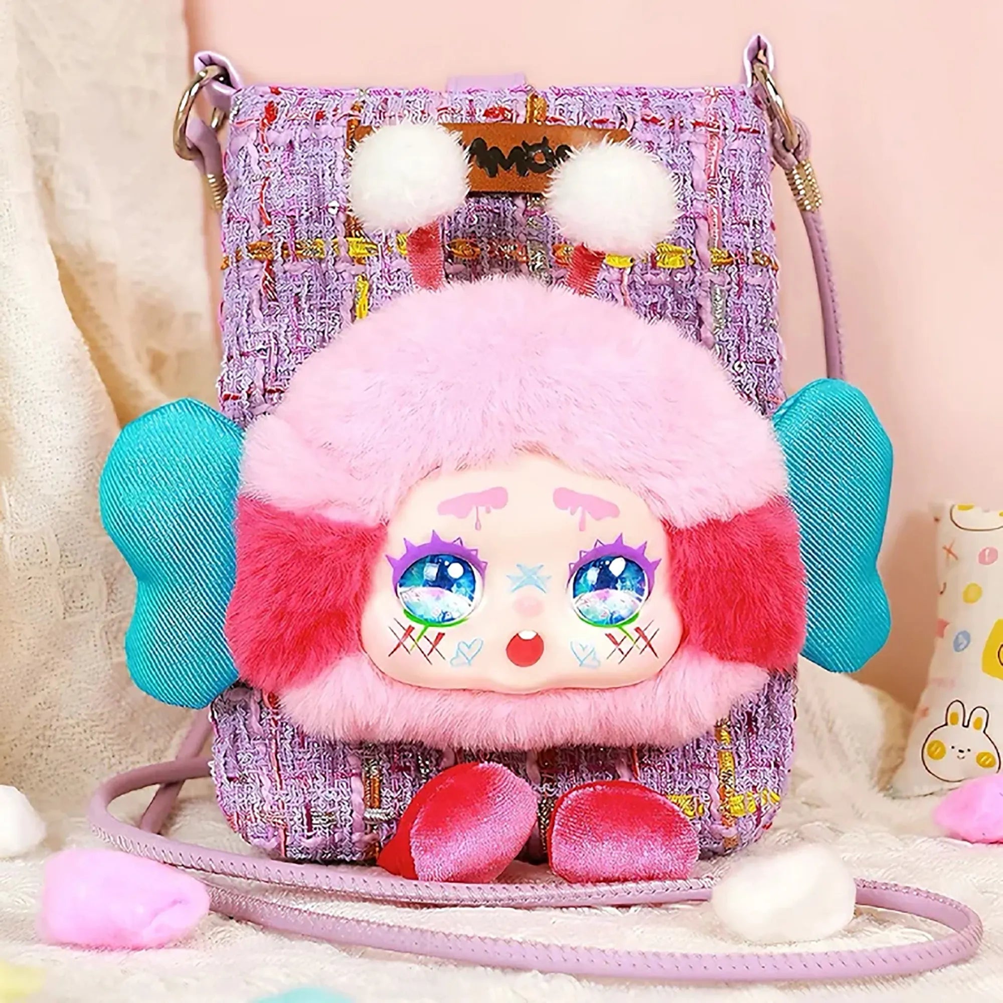 Kimmon Travel Cute Pet Cross-Body Bag 6-PACK Sealed Case - Limited Edition Blind Box Plush Collectibles - Kawaii Culture Cuteness