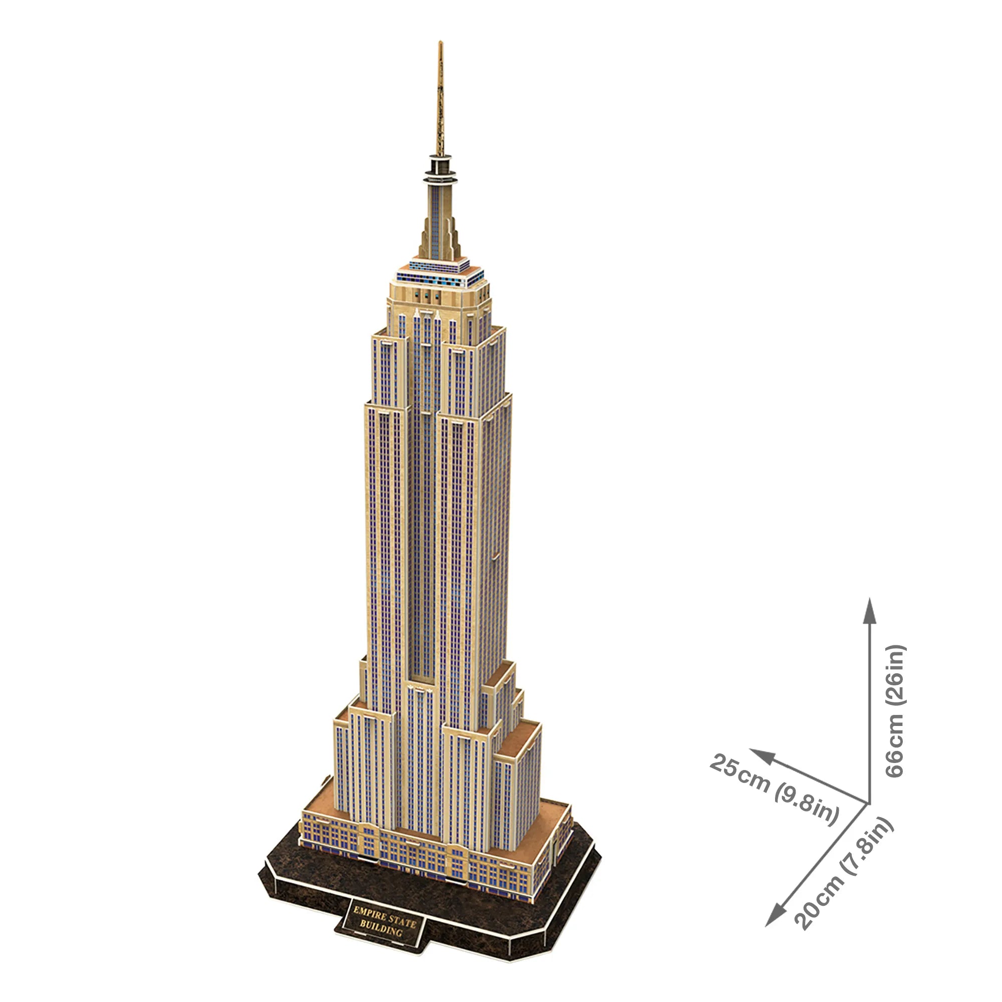 National Geographic Empire State Building 3D Puzzle - 66 Pcs - Ages 8-Adult - Brown's Hobby & Game