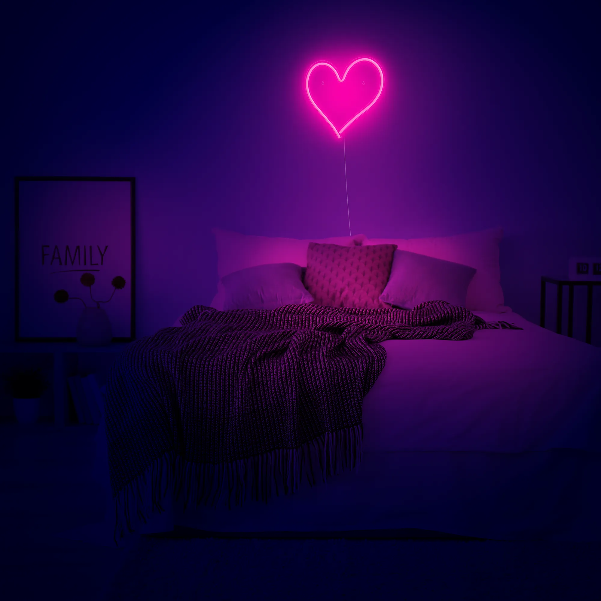 Pink Heart LED Neon Light Wall Sign - Age 8+ - Brown's Hobby & Game