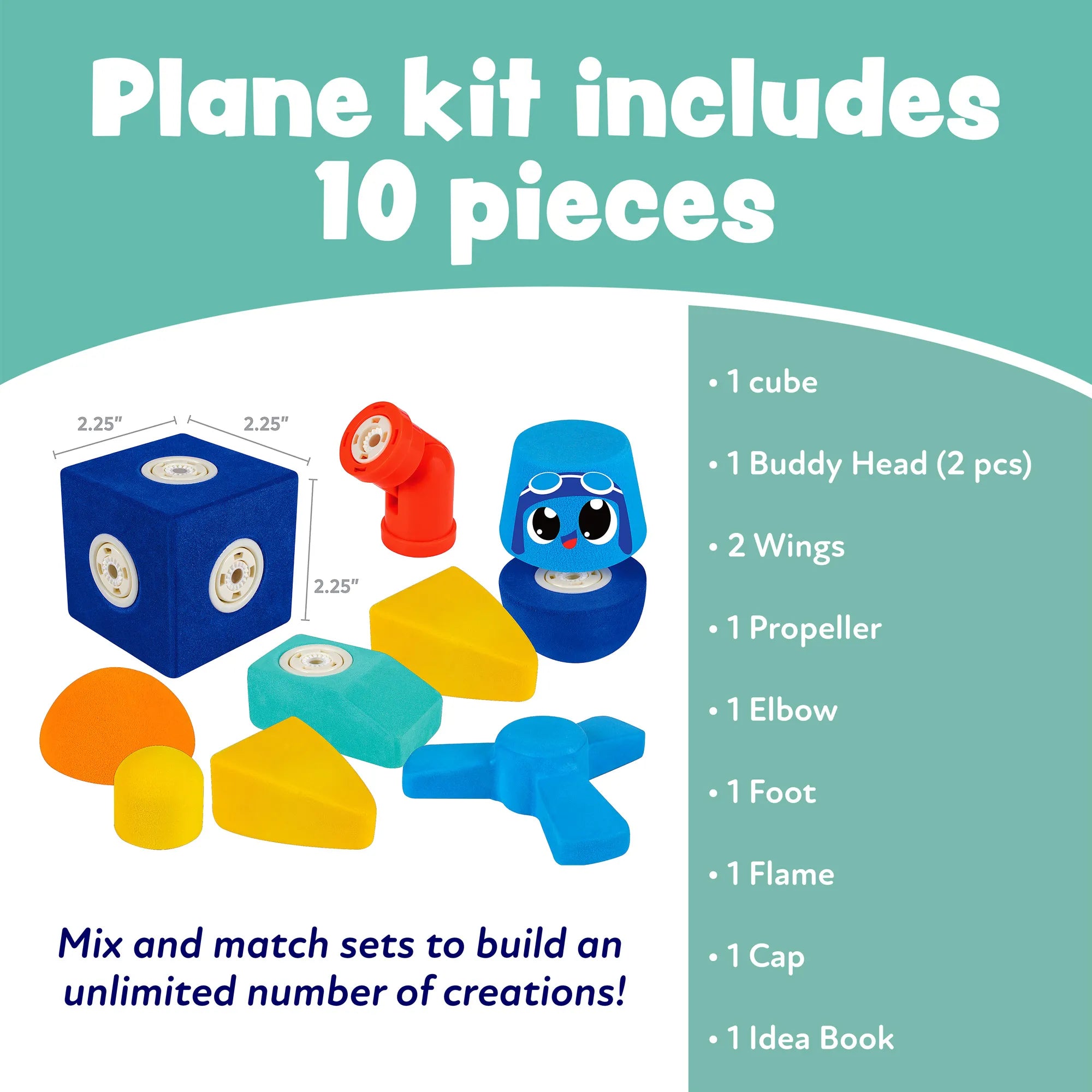 Blockaroo Patterns Blockaroo Magnetic Foam Building Blocks - Award Winning STEM - Easiest ...
