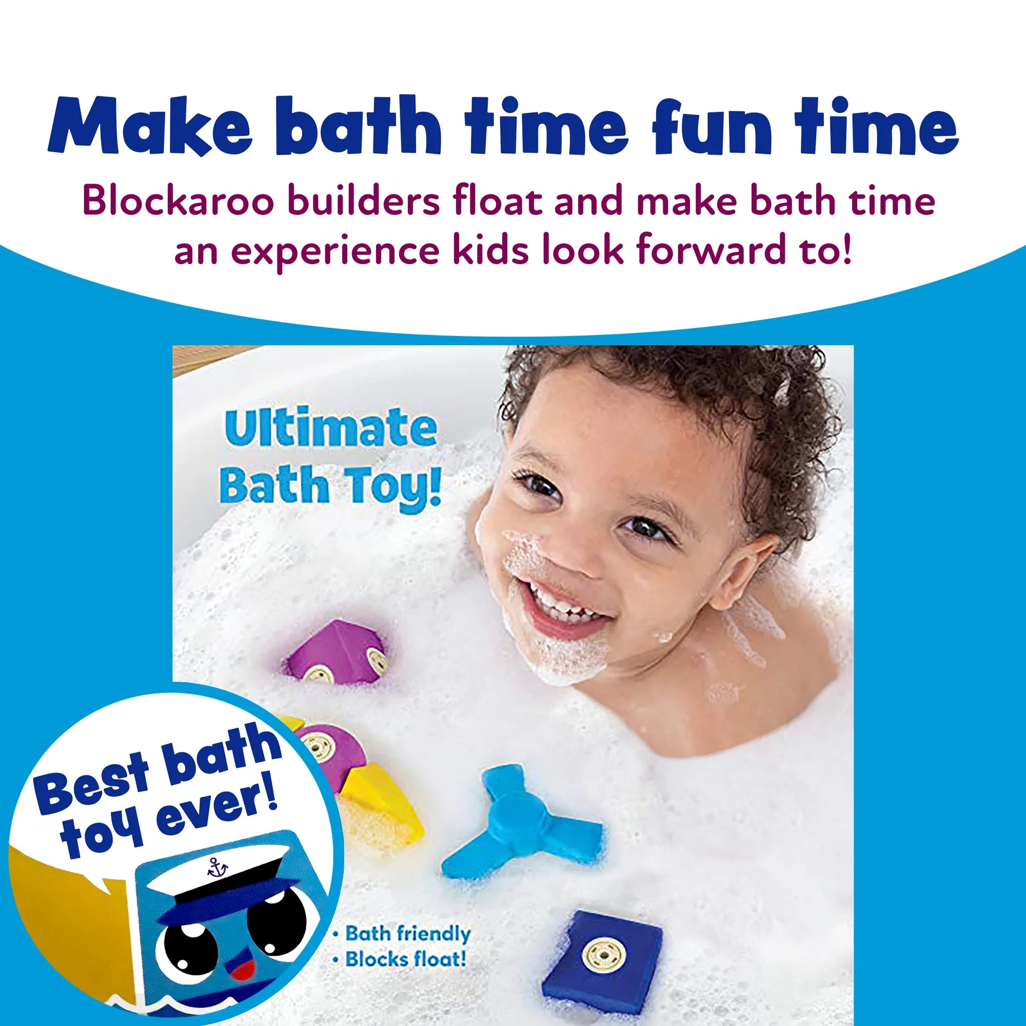 Blockaroo Magnetic Foam Building Blocks - Robot 10 Pc. Kit - Age 3+ - Brown's Hobby & Game