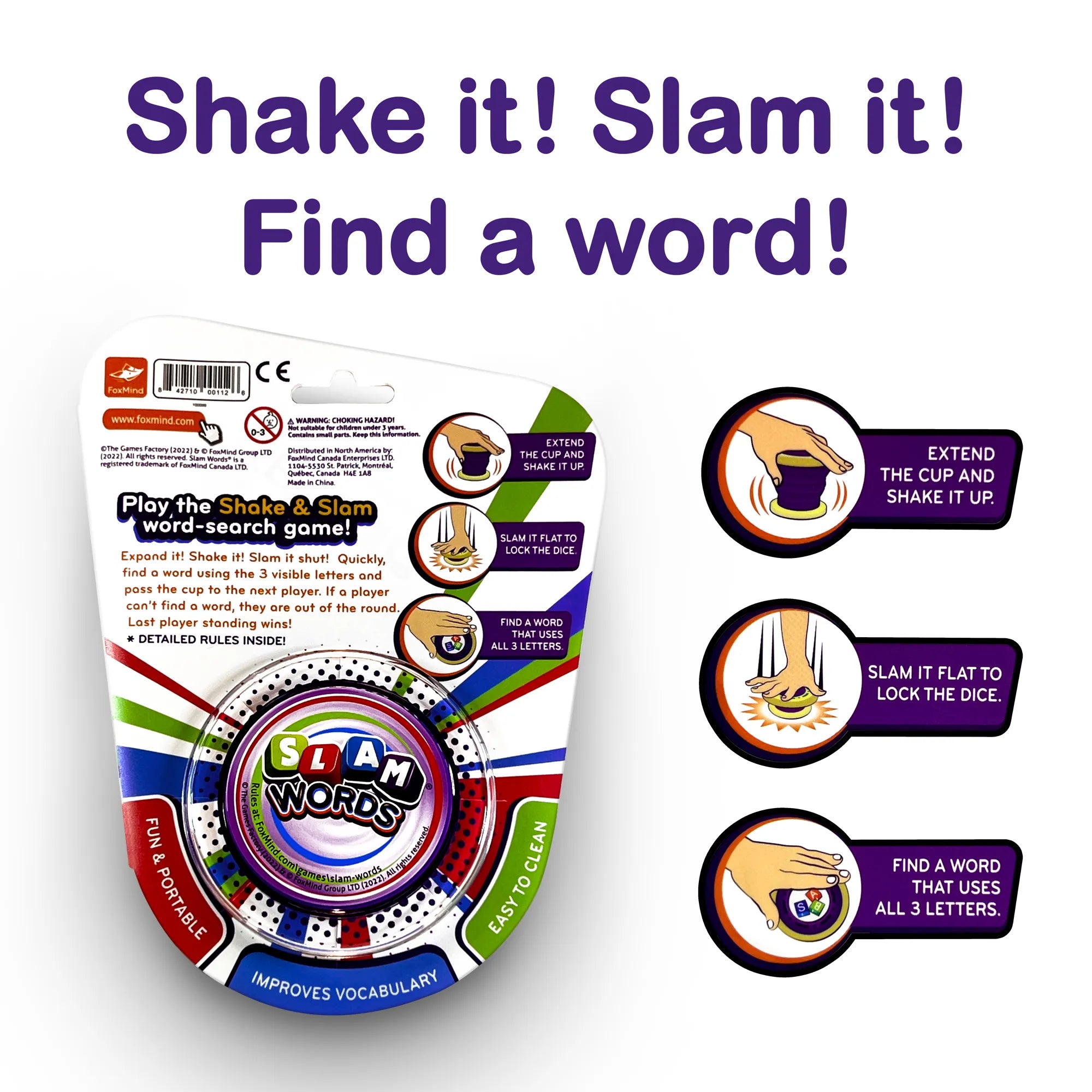 Slam Words - The Award-Winning Word Search Game - Age 8-Adult - Brown's Hobby & Game