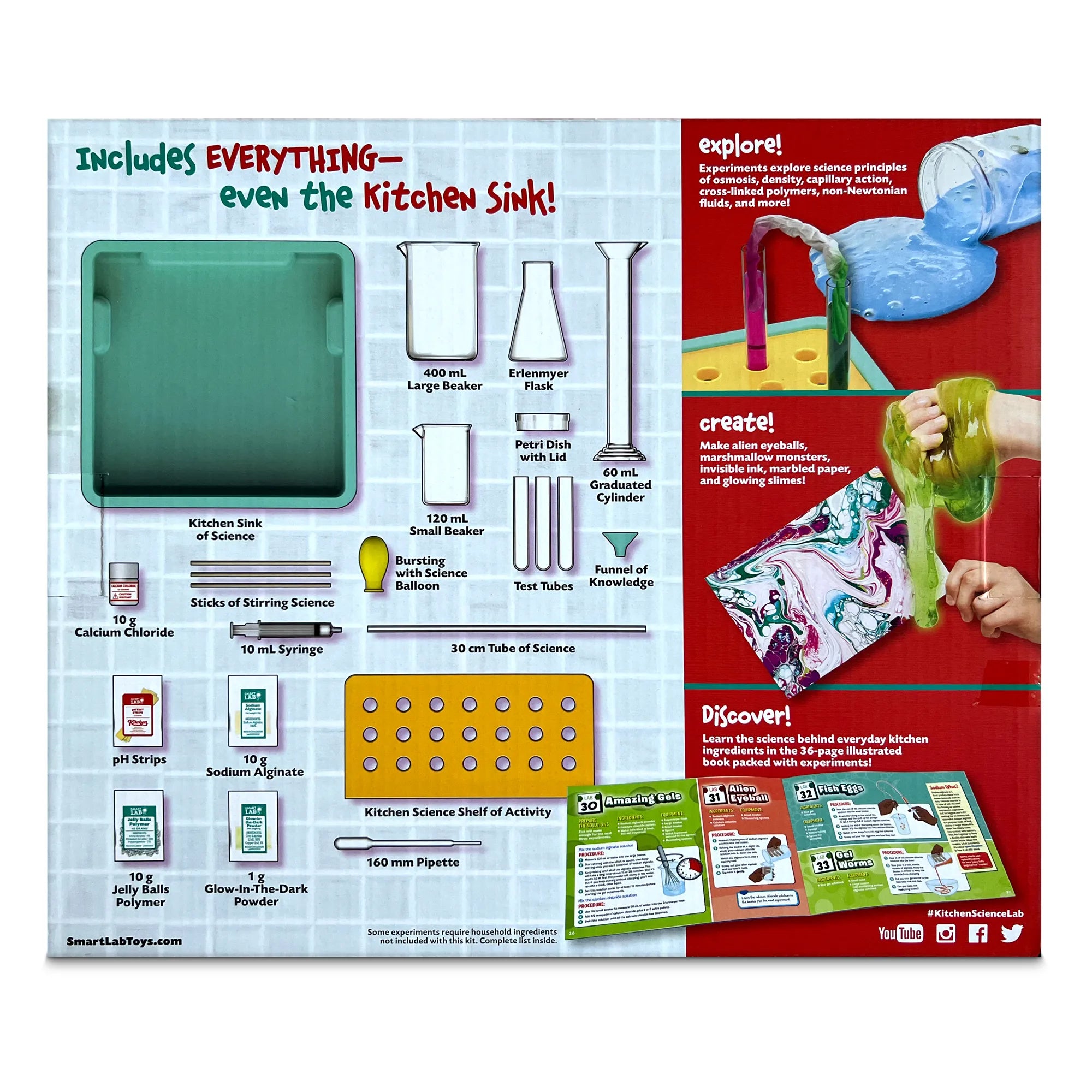 SmartLab Kitchen Science Lab - 40 Activities to Amaze & Astound! - Age 8+ - Brown's Hobby & Game