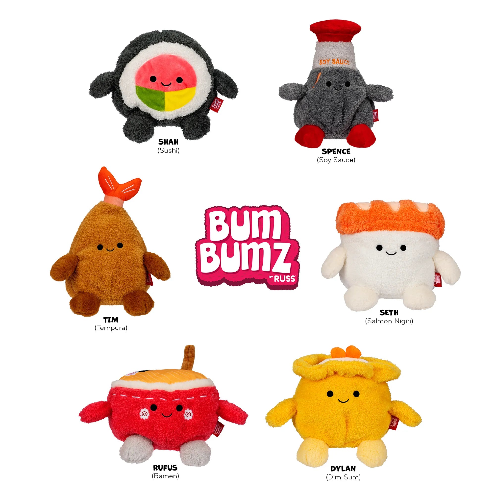 BumBumz Takeout Series Full 6-pc Set - 7.5” Collectibles - Ages 3-Adult - Brown's Hobby & Game